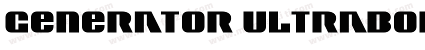 Generator UltraBold字体转换